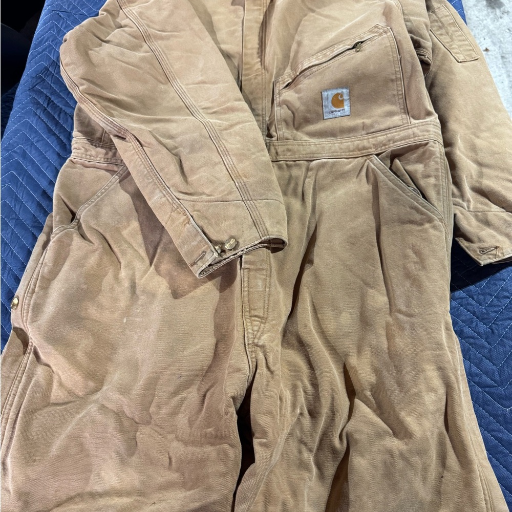 Carhartt Tan Work Coveralls